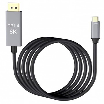 Kabel DisplayPort Display Port USB-C Typ-C C DP 1.4 Video Audio 60Hz 8K 4K 1,8M