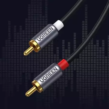 "Kabel UGREEN Audio Audiokabel USB Typ C (männlich) - 2 RCA (männlich) 1,5 m grau (20193 CM451)"