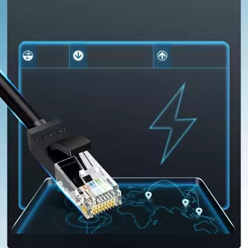Kabel UGREEN Ethernet Patchkabel RJ45 Cat 6 UTP 1000Mbps 20m schwarz (20166)