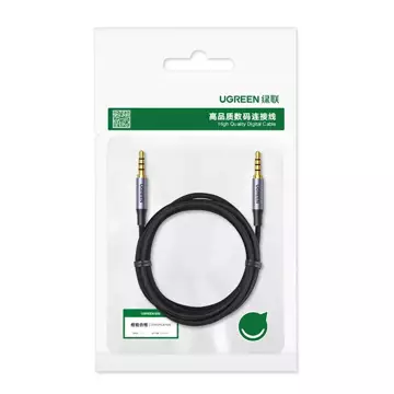 Kabel UGREEN Kabel AUX Miniklinke 3,5mm - Miniklinke 3,5mm 2m schwarz (AV183)