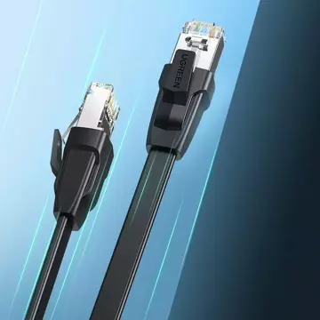 Kabel UGREEN LAN Ethernet Cat.8 U/FTP flach 2m schwarz (NW134)