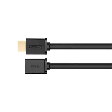 Kabel UGREEN Verlängerungskabel HDMI (weiblich) - HDMI (männlich) 19-polig 1,4 V 4K 60 Hz 30 AWG 2 m schwarz (10142)