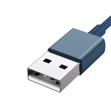 Kabel USB 3w1 Baseus Superior Series, USB bis Micro USB / USB-C / Lightning, 3.5A, 1.2m (niebieski)