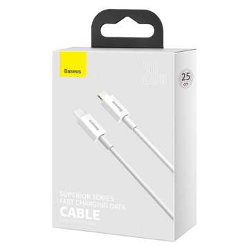 Kabel USB-C für Lightning Baseus Superior Series, 20 W, PD, 0,25 m (zweimal)