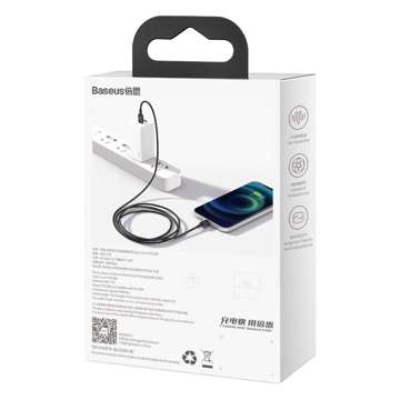 Kabel USB-C für Lightning Baseus Superior Series, 20W, PD, 1m (schwarz)