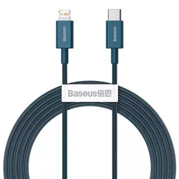 Kabel USB-C für Lightning Baseus Superior Series, 20W, PD, 2m (niebieski)