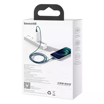 Kabel USB-C für Lightning Baseus Superior Series, 20W, PD, 2m (niebieski)