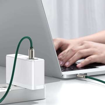 Kabel USB-C für USB-C Baseus Display, Power Delivery, 100W, 1m (zielony)