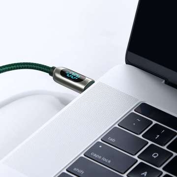 Kabel USB-C für USB-C Baseus Display, Power Delivery, 100W, 1m (zielony)