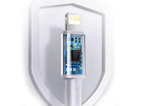 Kabel przewód Baseus USB-C Typ C mit Lightning PD 20W 1m Weiß