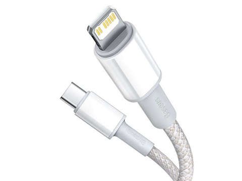 Kabel przewód Baseus USB-C Typ C mit Lightning PD 20W 1m Weiß