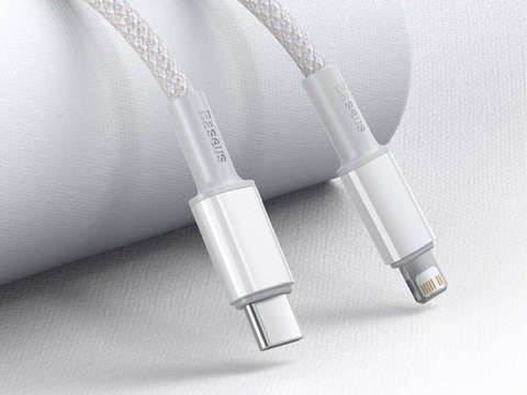 Kabel przewód Baseus USB-C Typ C mit Lightning PD 20W 1m Weiß