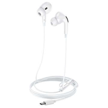 Kabelgebundenes Kopfhörer-Headset mit Mikrofon USB-C Typ C Pro-Serie Weiß