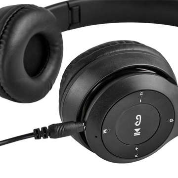 Kabellose Bluetooth-Kopfhörer mit Mikrofon FM MP3 Over-Ear S5069 Schwarz