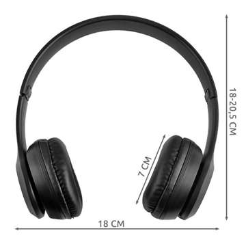 Kabellose Bluetooth-Kopfhörer mit Mikrofon FM MP3 Over-Ear S5069 Schwarz