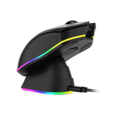 Kabellose Gaming-Maus mit Ladestation Dareu EM901X RGB 2,4 G 600-6000 DPI (Schwarz)