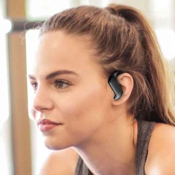 Kabelloser Bluetooth 5.0-Kopfhörer 10 m In-Ear-Kopfhörer mit PowerBank-Ladebox Leistungsstarker Akku Schwarz