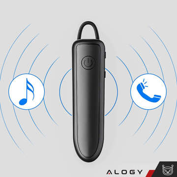 Kabelloses Headset für Anrufe Bluetooth 5.1, Headset für Autos Alogy Black