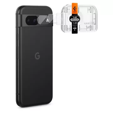 Kameraschutz aus gehärtetem Glas Spigen Optik.TR „EZ FIT“ Kameraschutz 2er-Pack für Google Pixel 8A Klar