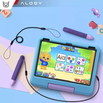 Kapazitiver Stylus-Touchscreen-Stift für Telefon, Tablet, Alogy Stylus-Stift für Kinder, 10 cm, Lila