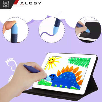 Kapazitiver Stylus-Touchstift für Bildschirme für Telefon-Tablets Alogy Stylus Pen für Kinder 10 cm Blau