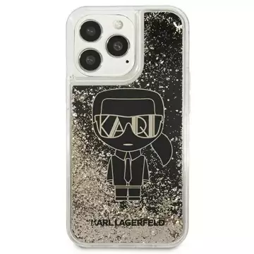 Karl Lagerfeld Handyschutzhülle KLHCP13LLGGKBK für Apple iPhone 13 Pro / 13 6.1" schwarz/schwarz Hardcase Liquid Glitter Gatsby