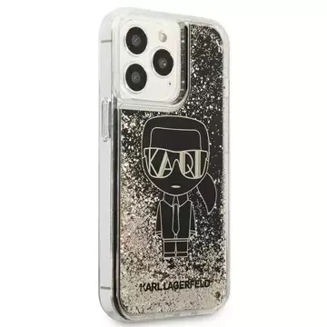 Karl Lagerfeld Handyschutzhülle KLHCP13LLGGKBK für Apple iPhone 13 Pro / 13 6.1" schwarz/schwarz Hardcase Liquid Glitter Gatsby