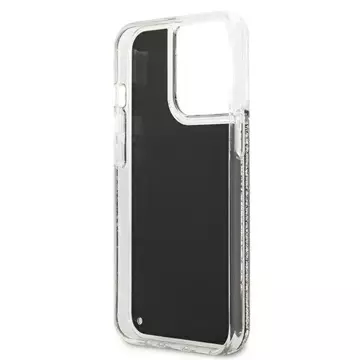 Karl Lagerfeld Handyschutzhülle KLHCP13LLGGKBK für Apple iPhone 13 Pro / 13 6.1" schwarz/schwarz Hardcase Liquid Glitter Gatsby