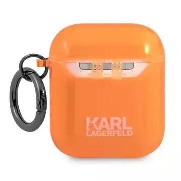 Karl Lagerfeld KLA2UCHFO AirPods decken orange / orange Choupette ab