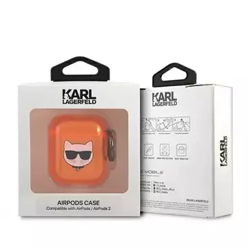 Karl Lagerfeld KLA2UCHFO AirPods decken orange / orange Choupette ab