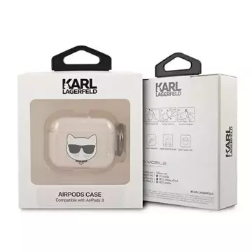 Karl Lagerfeld KLA3UCHGD AirPods 3 Hülle złoty/gold Glitter Choupette