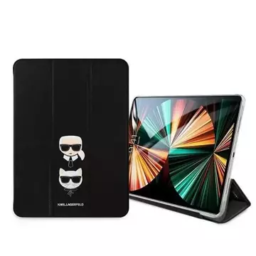 Karl Lagerfeld KLFC11OKCK iPad 11" Pro 2021 Buchcover Czarny/Schwarz Saffiano Karl