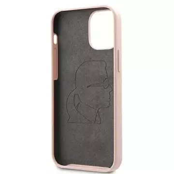 Karl Lagerfeld KLHCP12SSLFKPI iPhone 12 mini 5,4" Hardcase jasnoróżowy/light pink Silicone Iconic