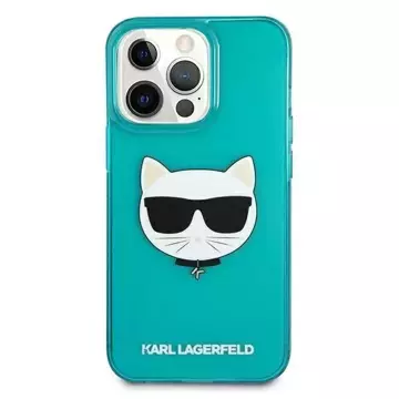 Karl Lagerfeld KLHCP13LCHTRB iPhone 13 Pro / 13 6,1" niebieski/blue Hardcase Glitter Choupette Fluo