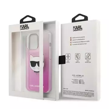 Karl Lagerfeld KLHCP13LCTRP iPhone 13 Pro / 13 6.1 "Hardcase Pink / Pink Choupette Head