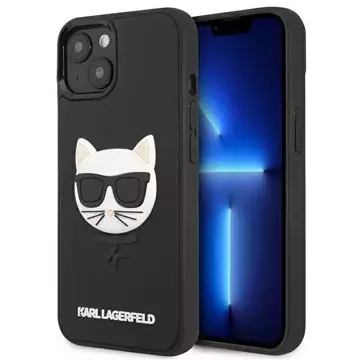 Karl Lagerfeld KLHCP13SCH3DBK 13 mini 5,4" Czarny/Black Hardcase 3D Rubber Choupette