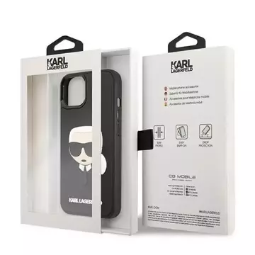 Karl Lagerfeld KLHCP13SKH3DBK iPhone 13 mini 5,4" Czarny/Black Hardcase 3D Rubber Karl`s Head