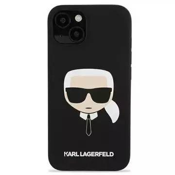 Karl Lagerfeld KLHCP13SSLKHBK iPhone 13 mini 5,4" czarny/black hardcase Silicone Karl`s Head