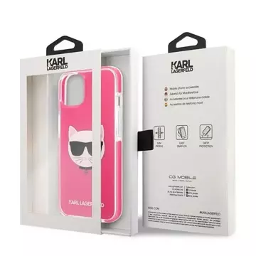 Karl Lagerfeld KLHCP13STPECPI iPhone 13 mini 5,4" Hardcase Choupette Head