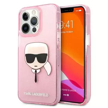 Karl Lagerfeld KLHCP13XKHTUGLP iPhone 13 Pro Max 6,7" Hardcase Glitter Karl`s Head