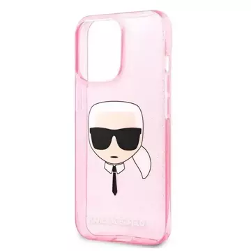 Karl Lagerfeld KLHCP13XKHTUGLP iPhone 13 Pro Max 6,7" Hardcase Glitter Karl`s Head