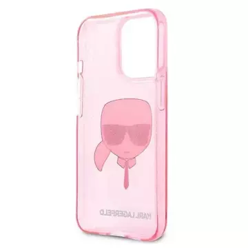 Karl Lagerfeld KLHCP13XKHTUGLP iPhone 13 Pro Max 6,7" Hardcase Glitter Karl`s Head