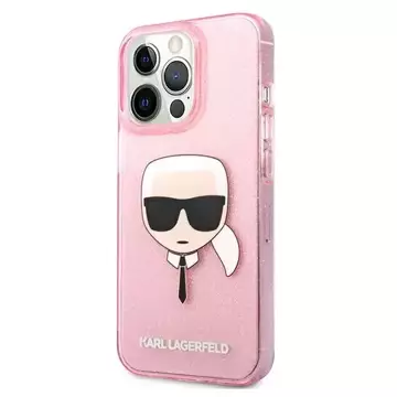 Karl Lagerfeld KLHCP13XKHTUGLP iPhone 13 Pro Max 6,7" Hardcase Glitter Karl`s Head