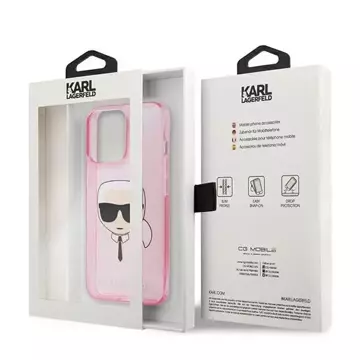 Karl Lagerfeld KLHCP13XKHTUGLP iPhone 13 Pro Max 6,7" Hardcase Glitter Karl`s Head