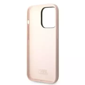 Karl Lagerfeld KLHCP14LSNCHBCP Schutzhülle für Apple iPhone 14 Pro 6.1" Hardcase pink/pink Silikon Choupette