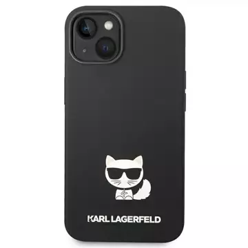 Karl Lagerfeld KLHCP14SSLCTBK Schutzhülle für Apple iPhone 14 6.1" Hardcase schwarz/schwarz Choupette Body aus Silikon