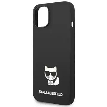 Karl Lagerfeld KLHCP14SSLCTBK Schutzhülle für Apple iPhone 14 6.1" Hardcase schwarz/schwarz Choupette Body aus Silikon