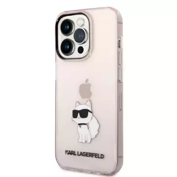 Karl Lagerfeld KLHCP14XHNCHTCP Hülle für iPhone 14 Pro Max 6.7" Hardcase Ikonik Choupette pink/pink