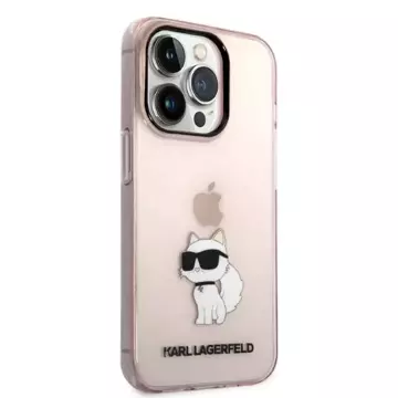 Karl Lagerfeld KLHCP14XHNCHTCP Hülle für iPhone 14 Pro Max 6.7" Hardcase Ikonik Choupette pink/pink