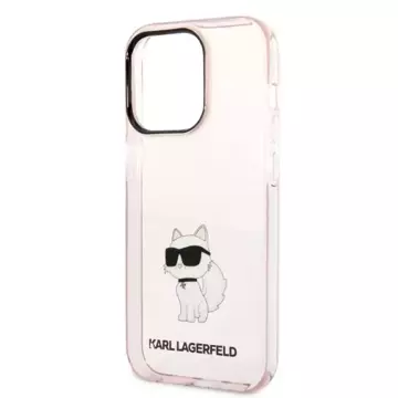 Karl Lagerfeld KLHCP14XHNCHTCP Hülle für iPhone 14 Pro Max 6.7" Hardcase Ikonik Choupette pink/pink